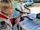 Special Event station K4S in Jasper, Tennessee, where members of Scout Troop 5 and Cub Scout Pack 3005 participated in JOTA. [Courtesy of Radio  Scouting]